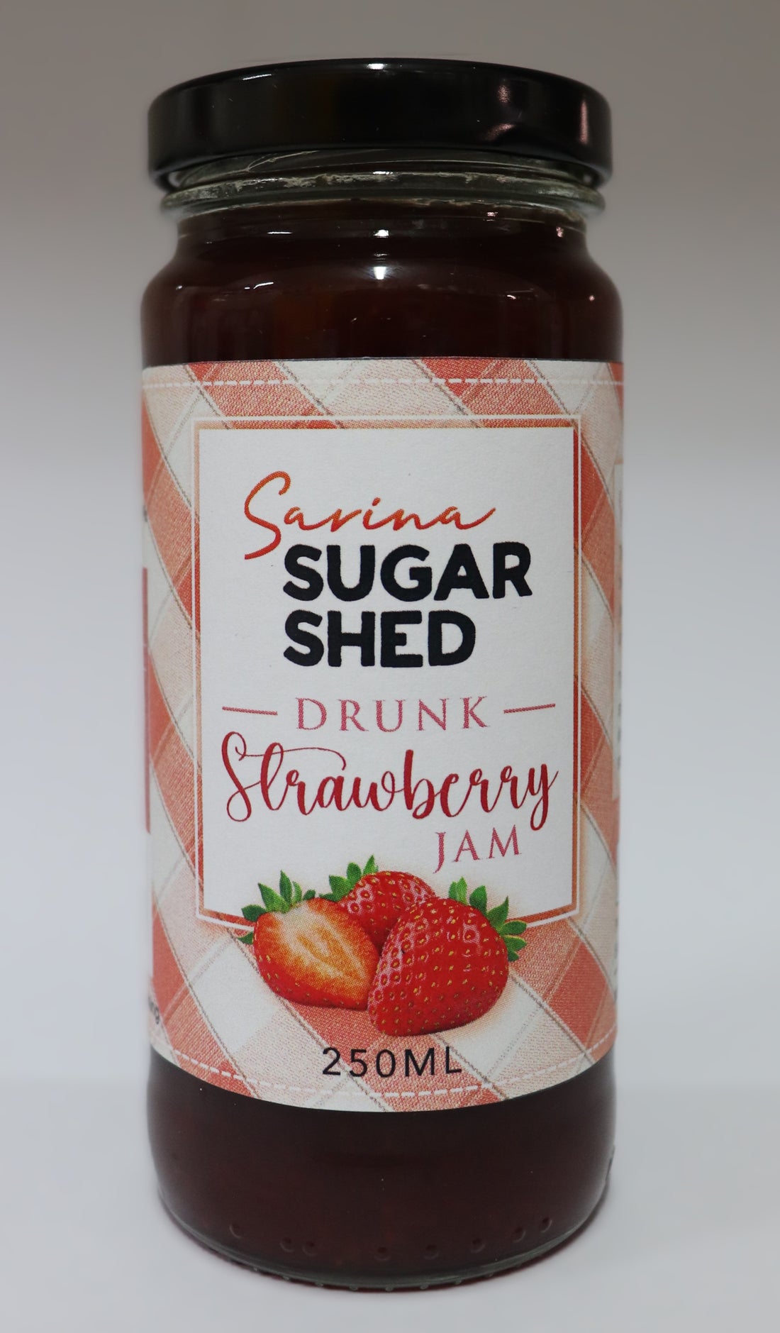 Sarina Sugar Shed **Limited Edition** Drunk Strawberry Jam 250gm
