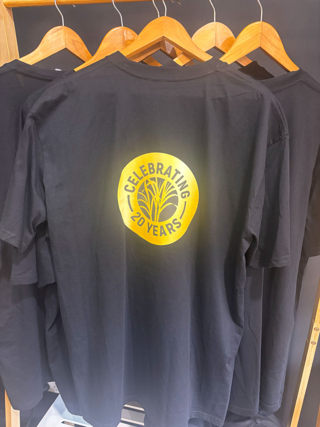 Sarina Sugar Shed 20 Year Black Tee