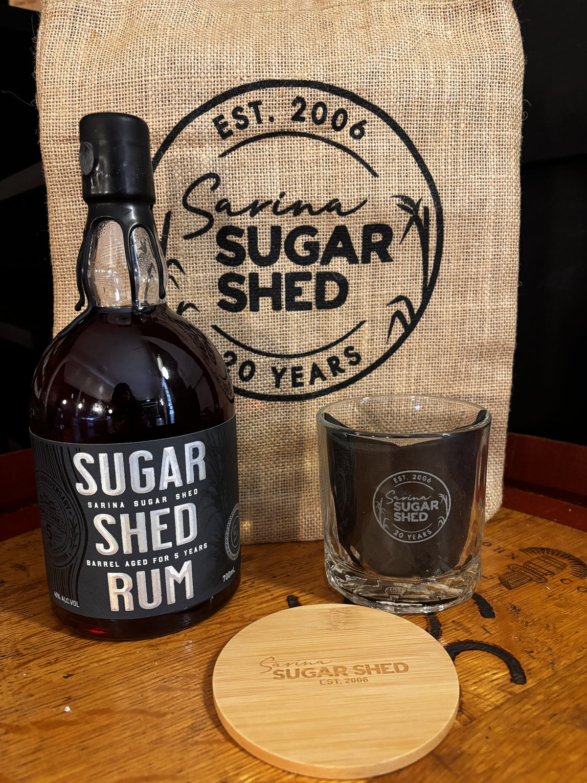 Sugar Shed Rum Limited Edition 20-year Celebration - 5 year Triple cask release gift set