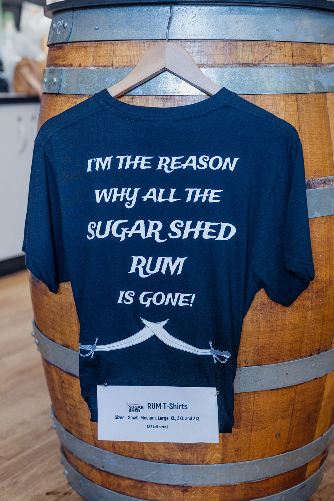 Black Sarina Sugar Shed Rum T-shirt - I&