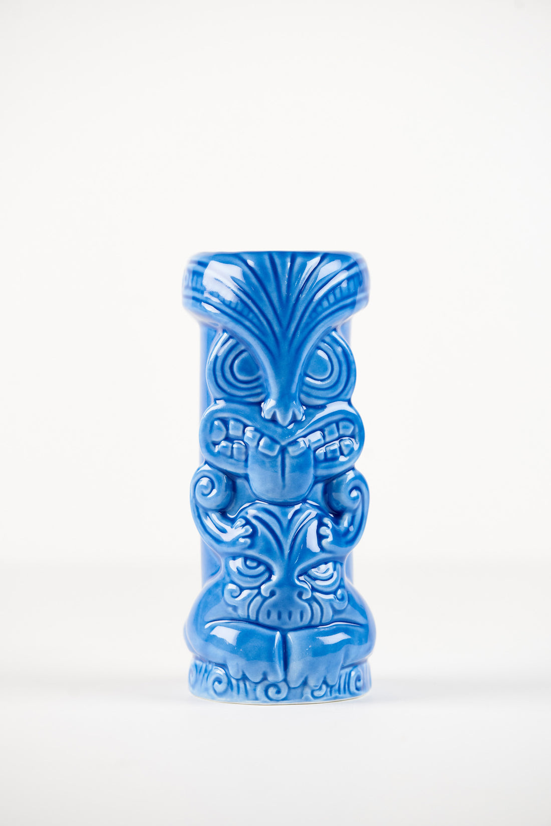 Ceramic Tiki Mug Warrior Blue 500ml