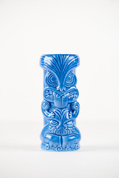 Ceramic Tiki Mug Warrior Blue 500ml