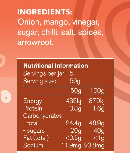Sarina Sugar Shed Onion Relish 250ml